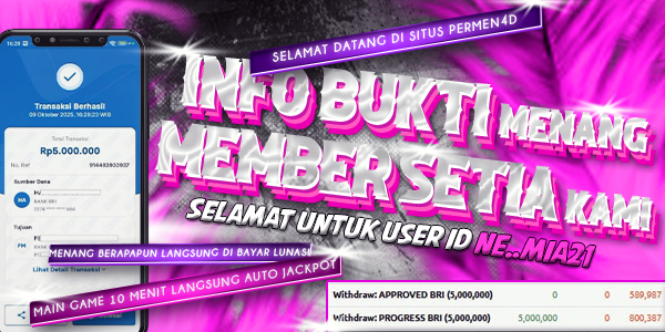 BUKTI WD MEMBER HARI INI